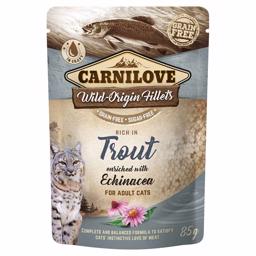 Carnilove Våtfoder för katter Wild Origin Filéer med Öring & Solhatt 85g